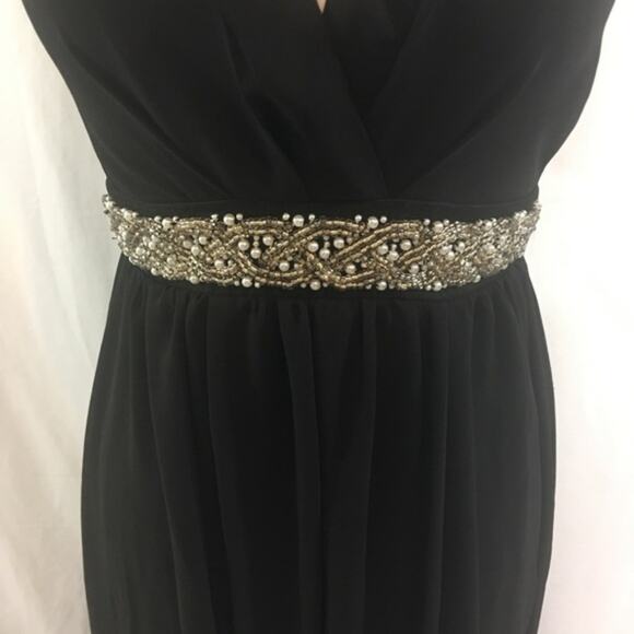 ASOS Women's Deep V Neck Formal Maxi Dress Size US 0 - Picture 2 of 8